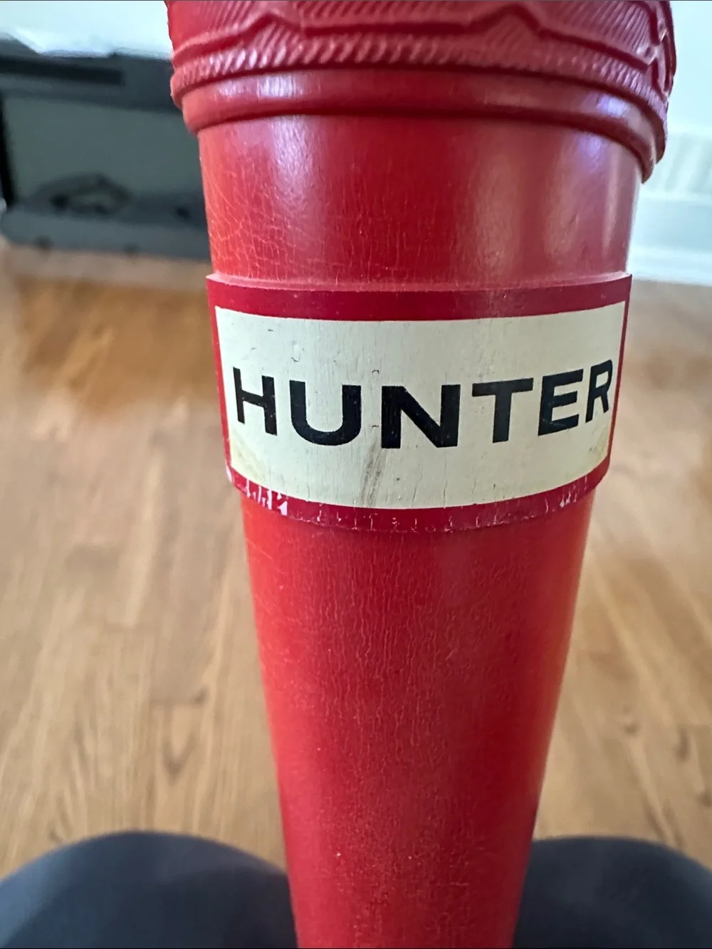 Hunter Red Gloss Tall Rain Boots